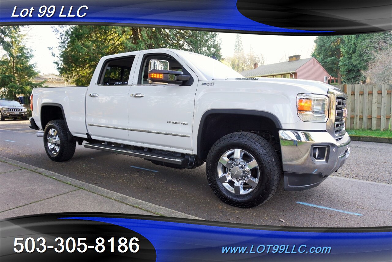 2018 GMC Sierra 3500HD SLT 4X4 6.6L DURAMAX Heated AC Leather Moon Roof Chrome Wheels Newer Tires Short Bed 1 OWNER NO RUST Local Trade - Photo 7 - Milwaukie, OR 97267