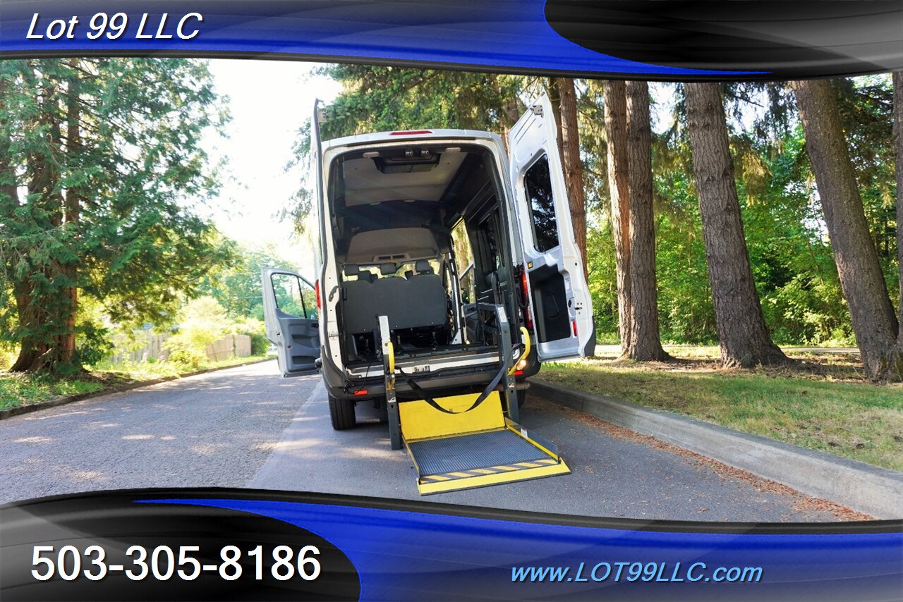 2017 Ford Transit 350 3.7L Auto LWB HIGH ROOF WHEEL CHAIR ADA VAN  POWER RAMP REAR SEAT - Photo 2 - Milwaukie, OR 97267