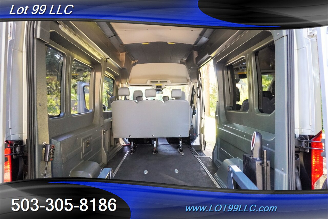 2017 Ford Transit 350 3.7L Auto LWB HIGH ROOF WHEEL CHAIR ADA VAN  POWER RAMP REAR SEAT - Photo 19 - Milwaukie, OR 97267