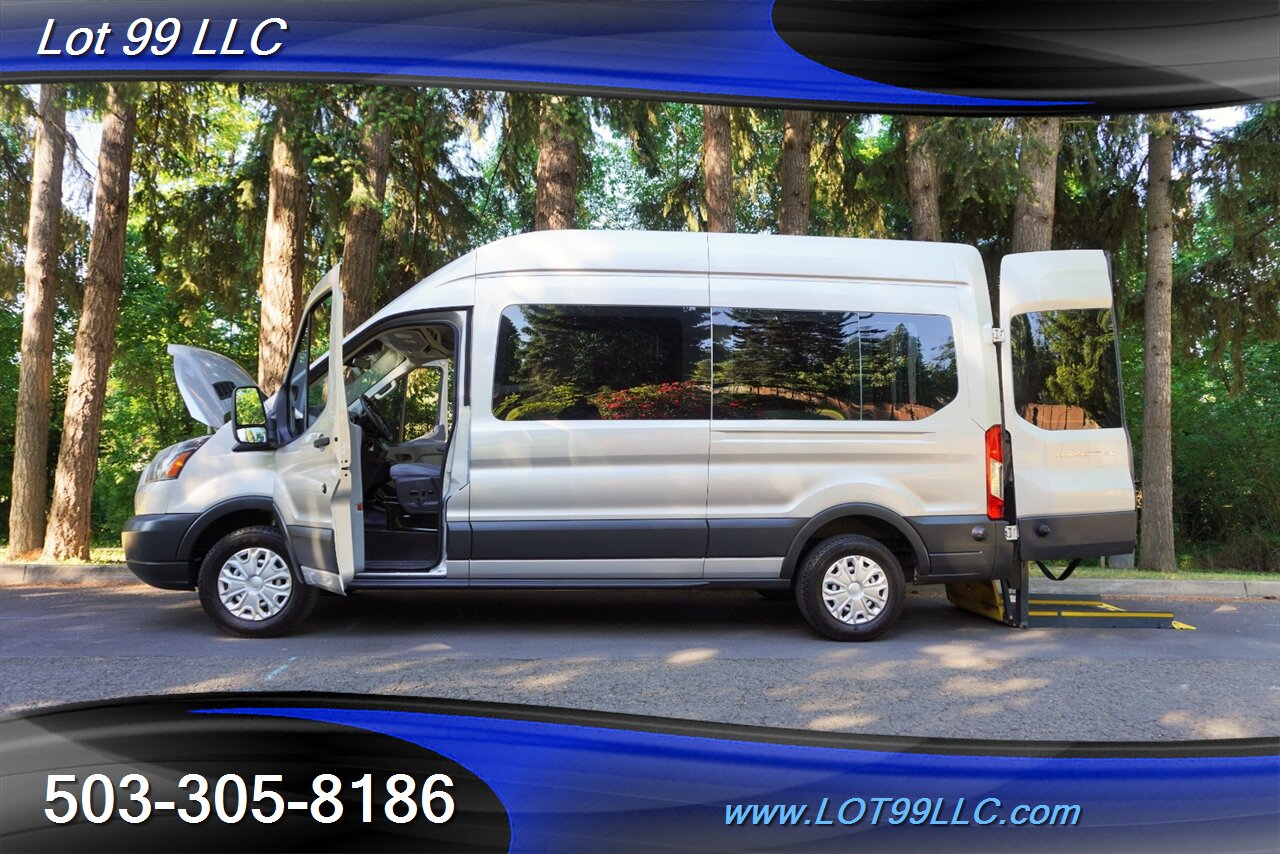 2017 Ford Transit 350 3.7L Auto LWB HIGH ROOF WHEEL CHAIR ADA VAN  POWER RAMP REAR SEAT - Photo 28 - Milwaukie, OR 97267