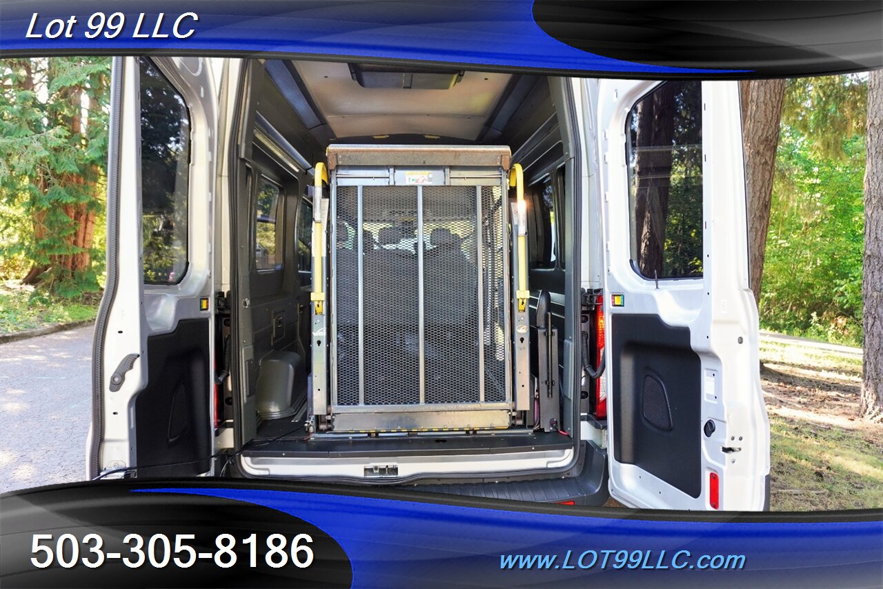 2017 Ford Transit 350 3.7L Auto LWB HIGH ROOF WHEEL CHAIR ADA VAN  POWER RAMP REAR SEAT - Photo 33 - Milwaukie, OR 97267