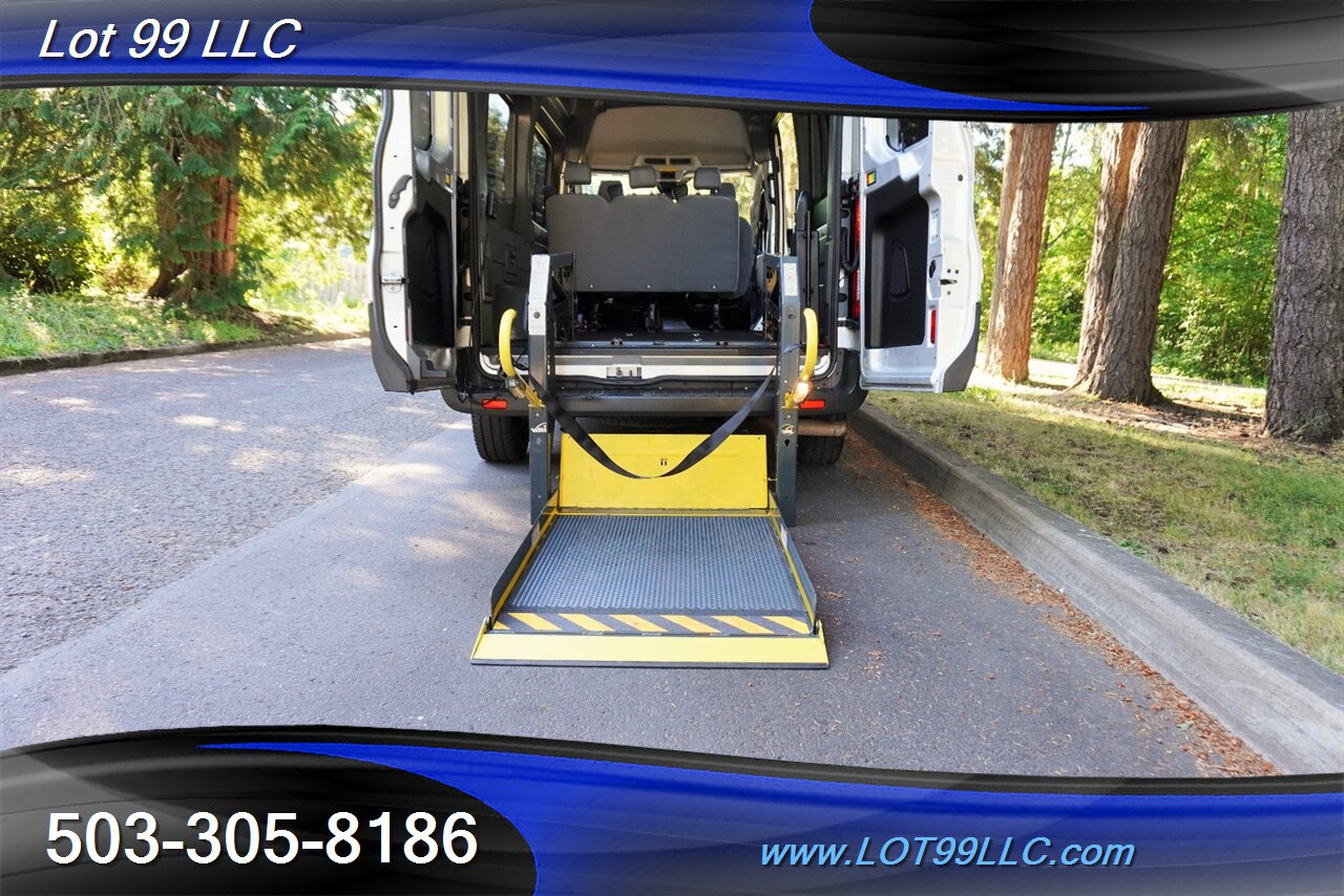 2017 Ford Transit 350 3.7L Auto LWB HIGH ROOF WHEEL CHAIR ADA VAN  POWER RAMP REAR SEAT - Photo 17 - Milwaukie, OR 97267