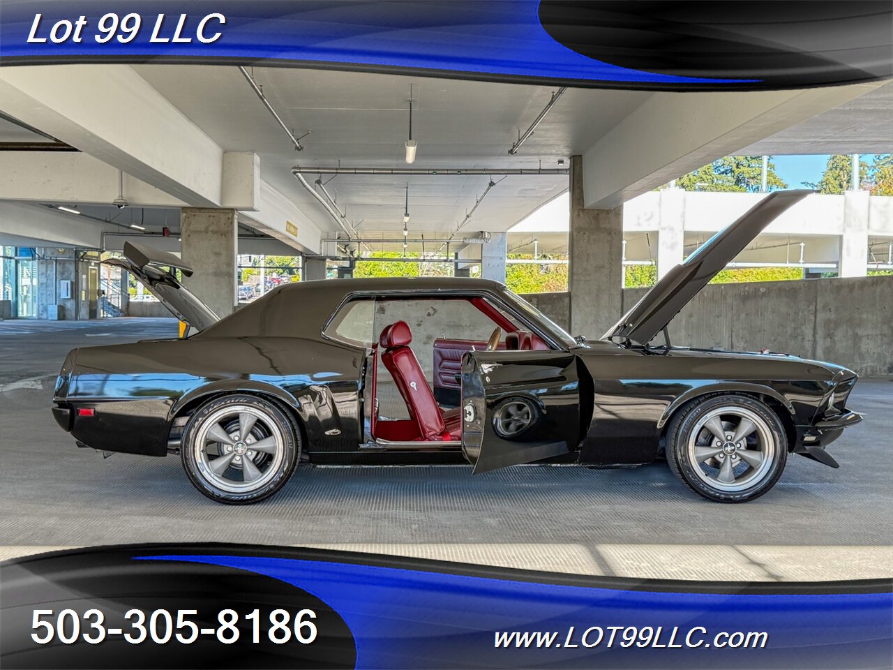 1969 Ford Mustang 351 V8 New Red Interior & Headliner 17 " Wheels New Tires Front Disc Brakes - Photo 19 - Milwaukie, OR 97267