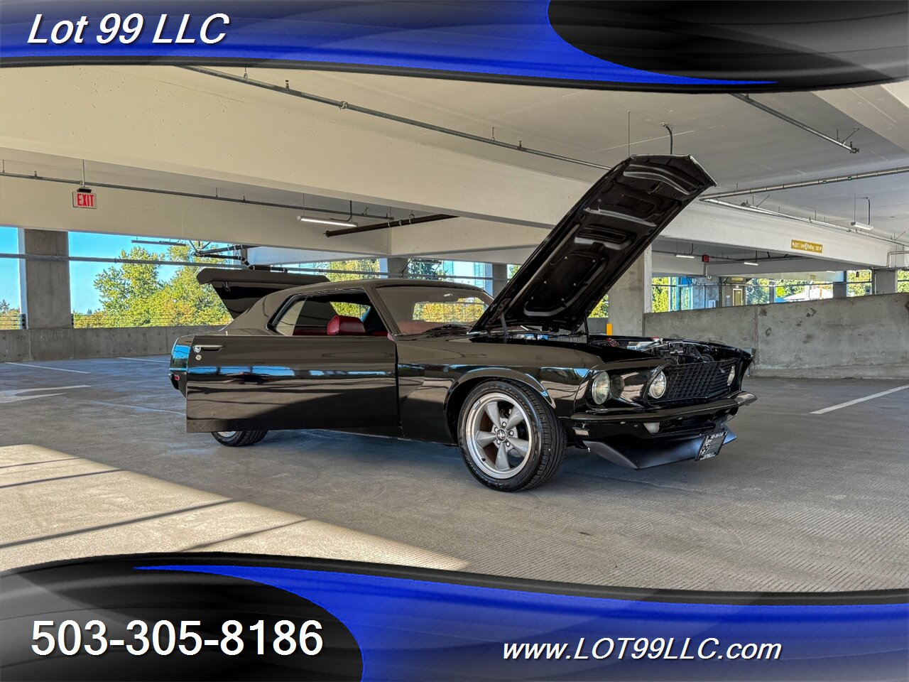 1969 Ford Mustang 351 V8 New Red Interior & Headliner 17 " Wheels New Tires Front Disc Brakes - Photo 28 - Milwaukie, OR 97267