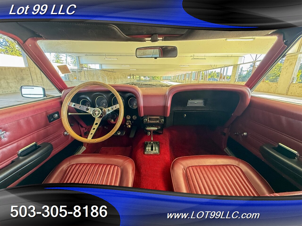1969 Ford Mustang 351 V8 New Red Interior & Headliner 17 " Wheels New Tires Front Disc Brakes - Photo 10 - Milwaukie, OR 97267