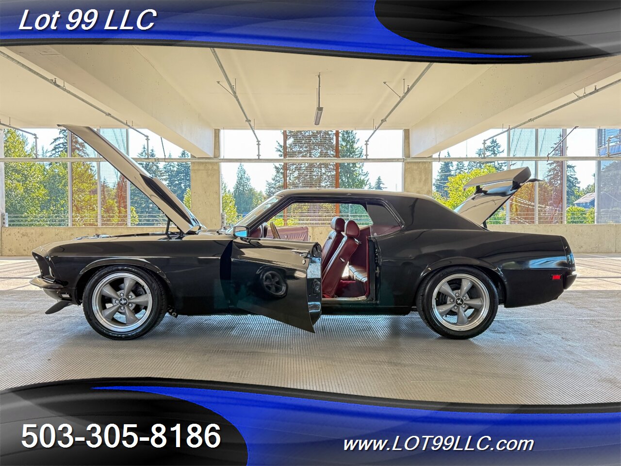 1969 Ford Mustang 351 V8 New Red Interior & Headliner 17 " Wheels New Tires Front Disc Brakes - Photo 18 - Milwaukie, OR 97267