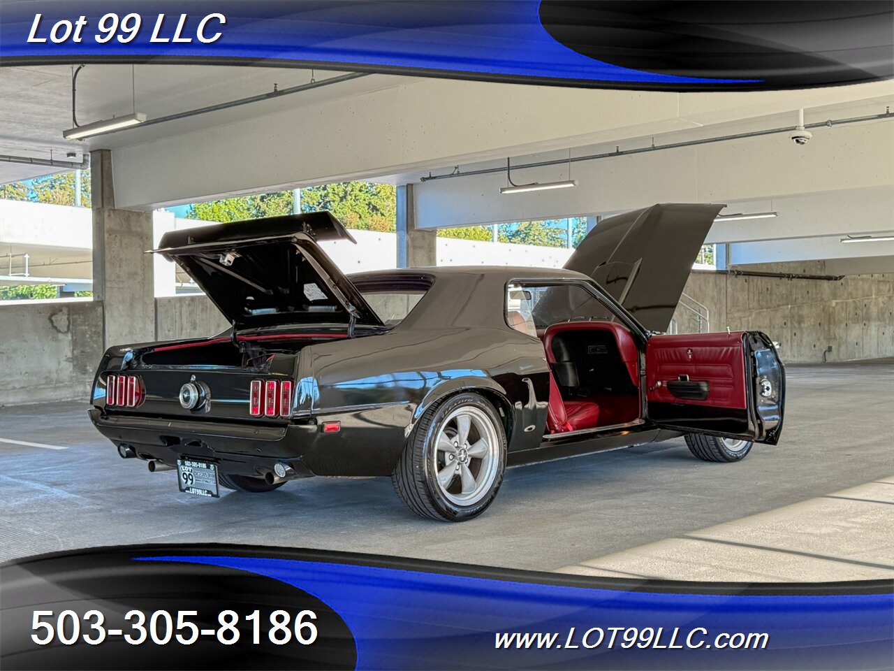 1969 Ford Mustang 351 V8 New Red Interior & Headliner 17 " Wheels New Tires Front Disc Brakes - Photo 29 - Milwaukie, OR 97267
