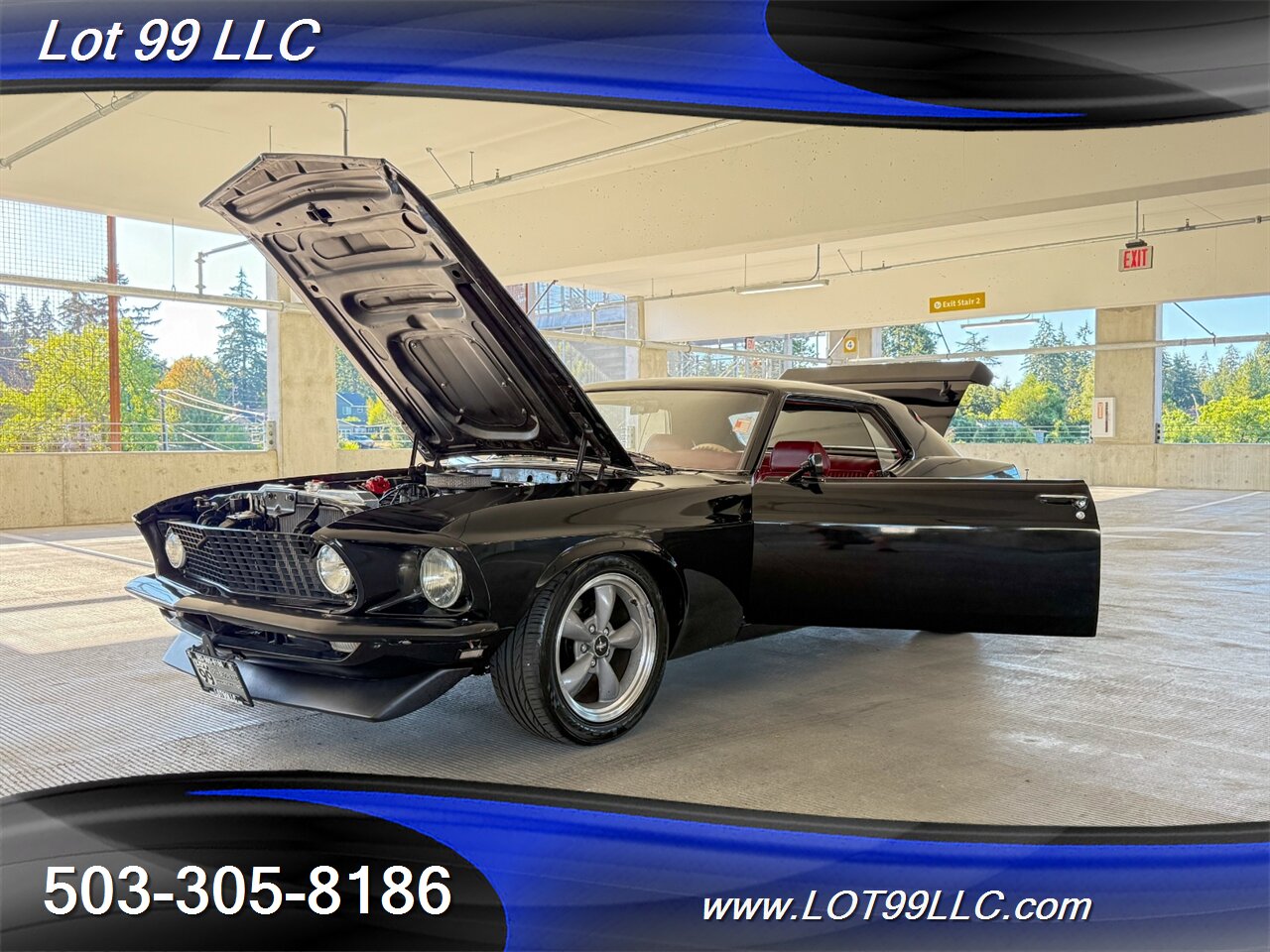 1969 Ford Mustang 351 V8 New Red Interior & Headliner 17 " Wheels New Tires Front Disc Brakes - Photo 26 - Milwaukie, OR 97267