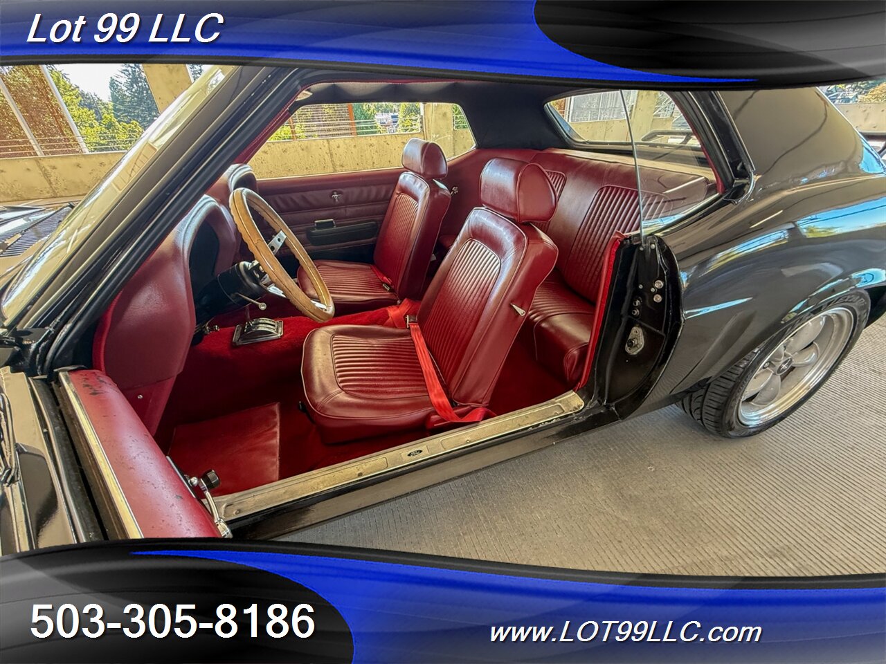 1969 Ford Mustang 351 V8 New Red Interior & Headliner 17 " Wheels New Tires Front Disc Brakes - Photo 11 - Milwaukie, OR 97267