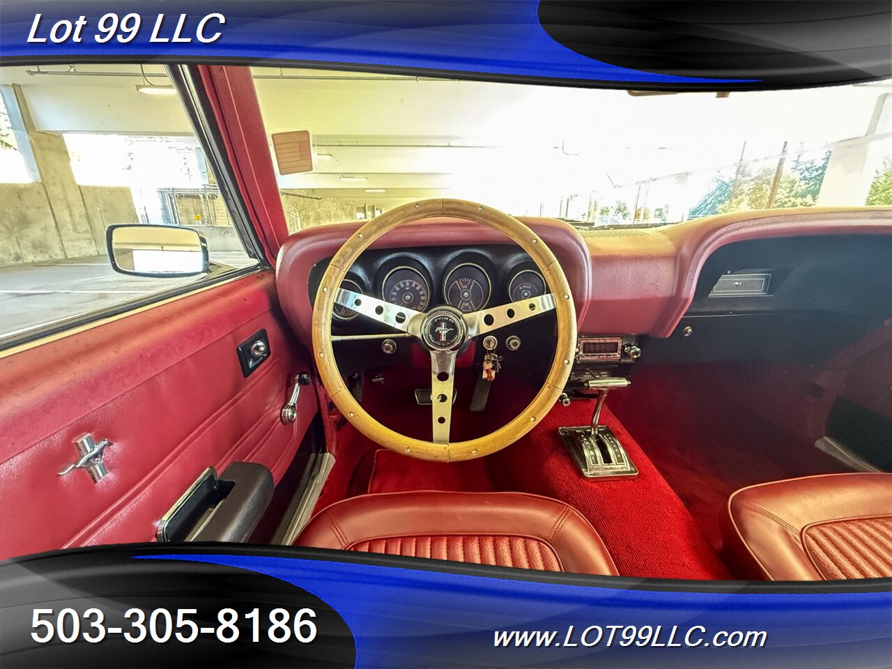 1969 Ford Mustang 351 V8 New Red Interior & Headliner 17 " Wheels New Tires Front Disc Brakes - Photo 13 - Milwaukie, OR 97267