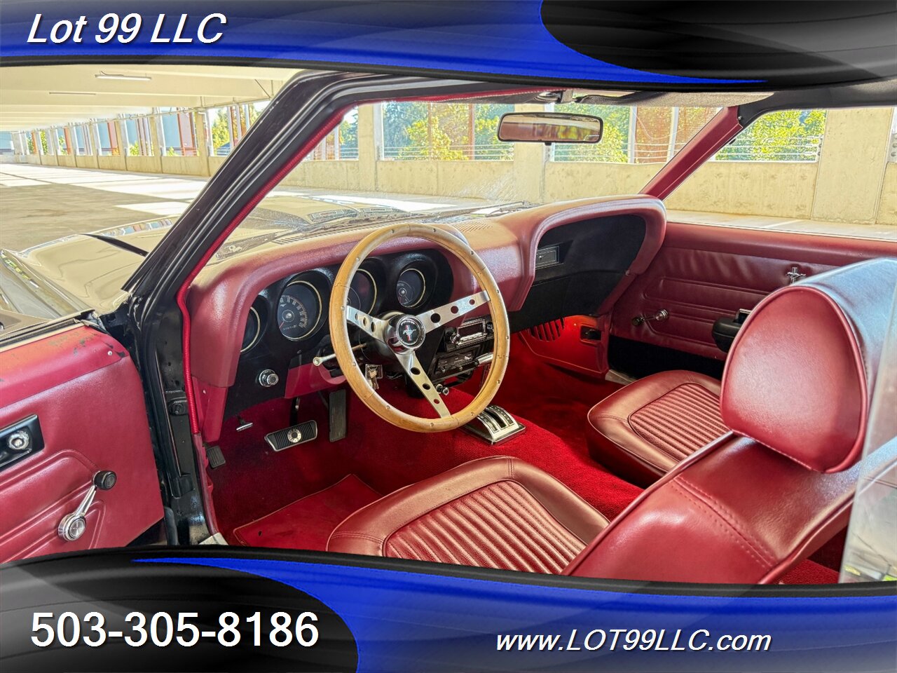 1969 Ford Mustang 351 V8 New Red Interior & Headliner 17 " Wheels New Tires Front Disc Brakes - Photo 35 - Milwaukie, OR 97267