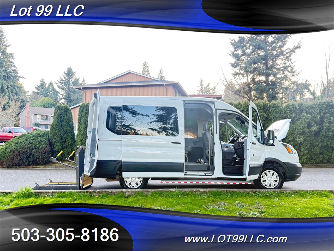 2018 Ford Transit Mid Roof 87k ** WHEELCHAIR VAN ** NEW TIRES 34 "  Rear Lift 3 Passenger 1-Owner  Interlock Flooring - Photo 31 - Milwaukie, OR 97267