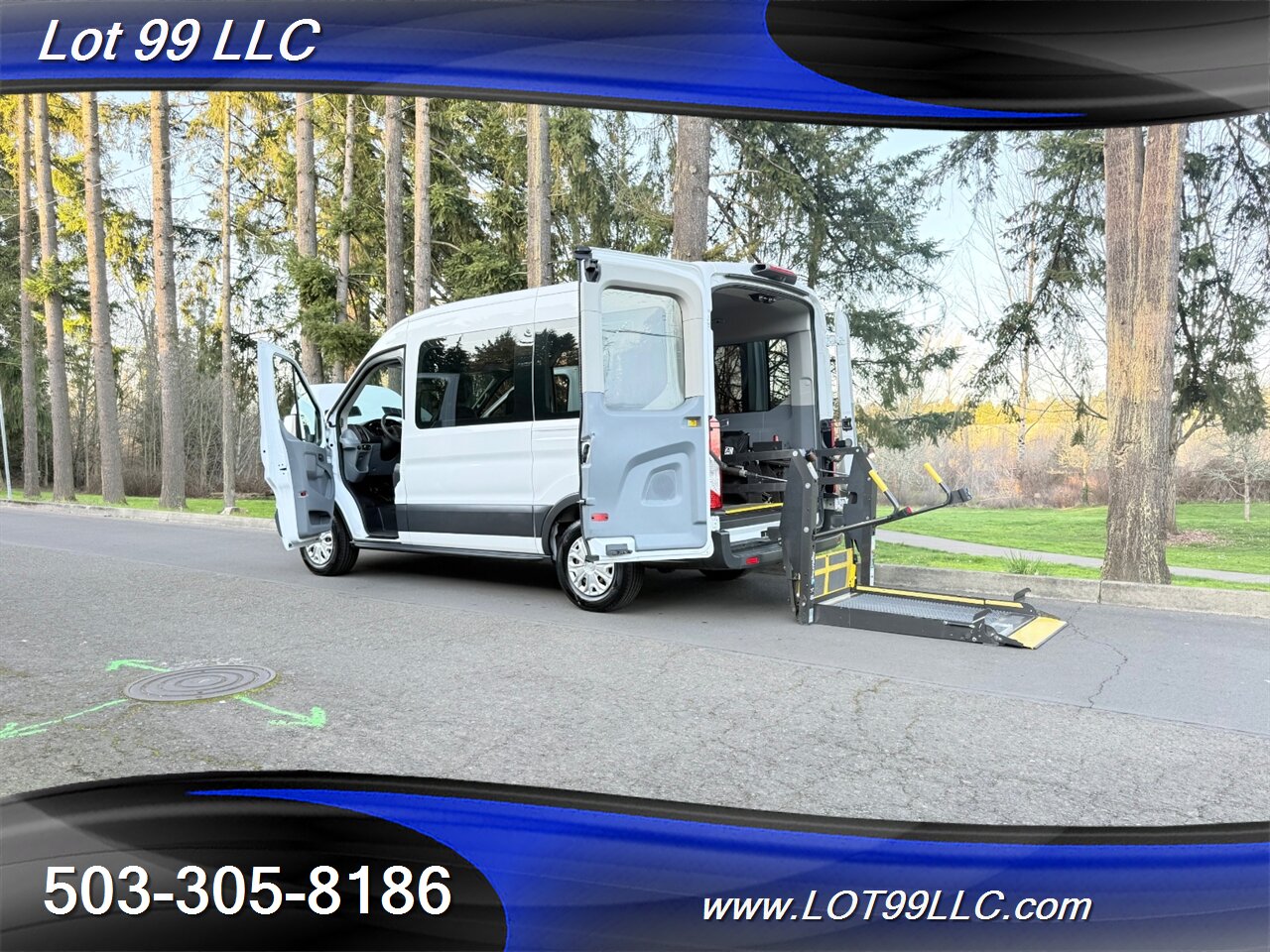 2018 Ford Transit Mid Roof 87k ** WHEELCHAIR VAN ** NEW TIRES 34 "  Rear Lift 3 Passenger 1-Owner  Interlock Flooring - Photo 21 - Milwaukie, OR 97267