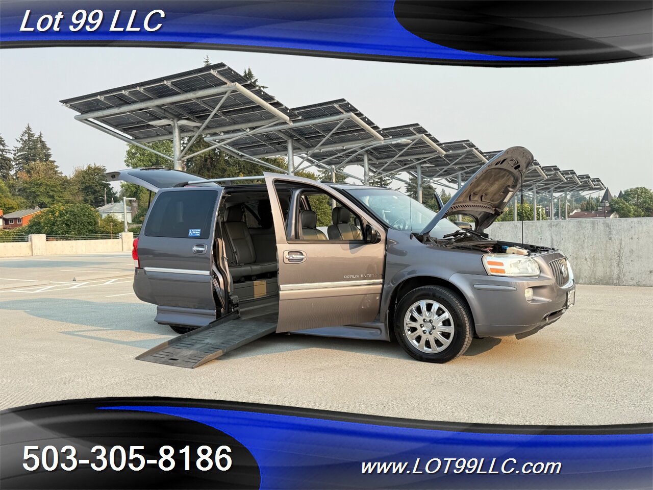 2007 Buick Terraza CXL 124K WHEELCHAIR VAN Power Side Ramp Leather  NEW TIRES Overhead DVD Entertainment - Photo 28 - Milwaukie, OR 97267