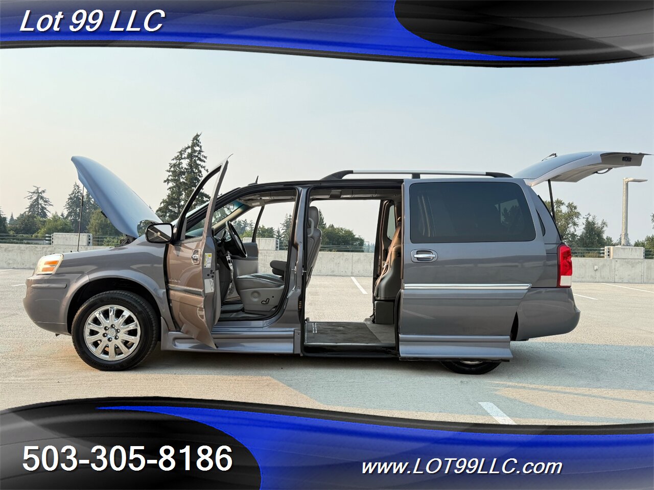 2007 Buick Terraza CXL 124K WHEELCHAIR VAN Power Side Ramp Leather  NEW TIRES Overhead DVD Entertainment - Photo 21 - Milwaukie, OR 97267