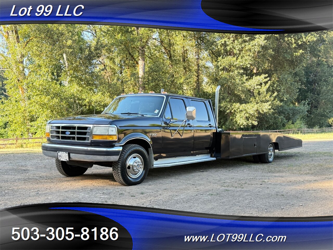 1994 Ford F-350 CrewCab OBS  7.3 Diesel 5 Speed Manual Wedge Truck  Show Hauler - Photo 2 - Milwaukie, OR 97267