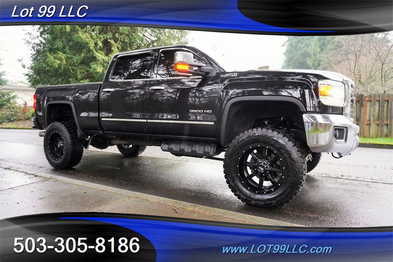 2018 GMC Sierra 3500HD SLT 4X4 92K 6.6L Duramax Diesel Heated AC Leather  GPS Moon Roof LIFTED 20S 37 OFF ROAD TIRES - Photo 7 - Milwaukie, OR 97267