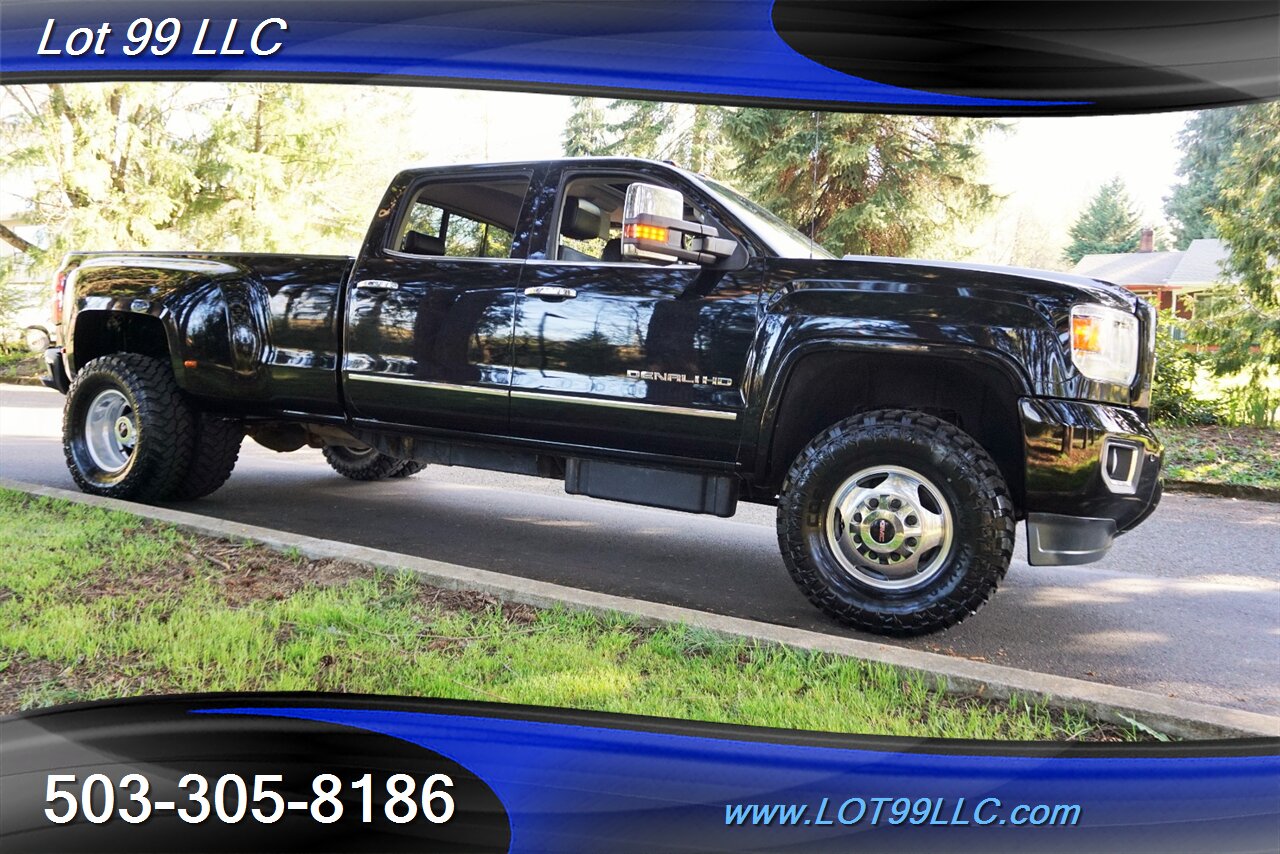 2015 GMC Sierra 3500 Denali 4X4 Dually 122K 6.6L Duramax Leather Moon  GPS LIFTED NEW TIRES CHROME WHEELS - Photo 7 - Milwaukie, OR 97267