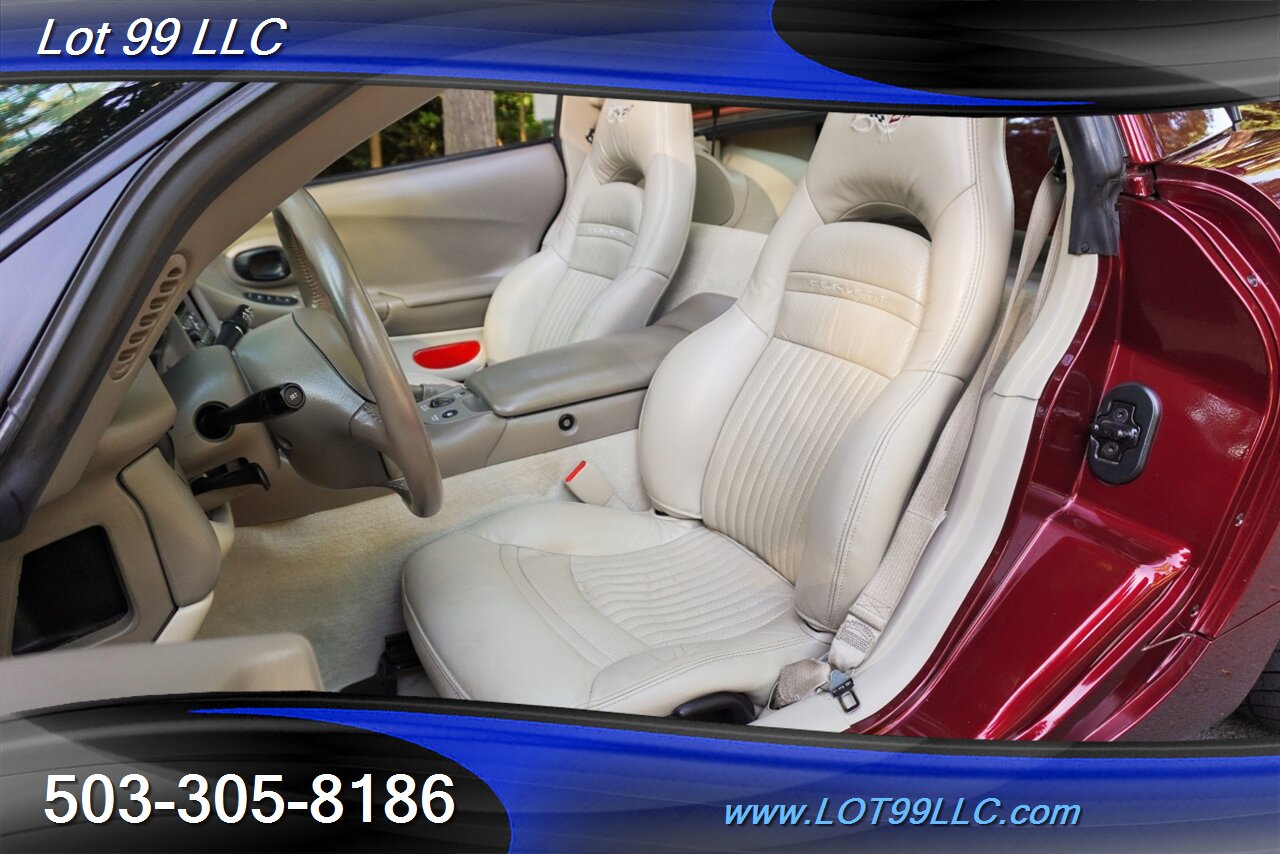 2003 Chevrolet Corvette Coupe 50TH ANIVERSERY Only 29K V8 LS1 Automatic Lether Seats Removable Targo TOP GOLD Wheels NEW TIRES - Photo 2 - Milwaukie, OR 97267
