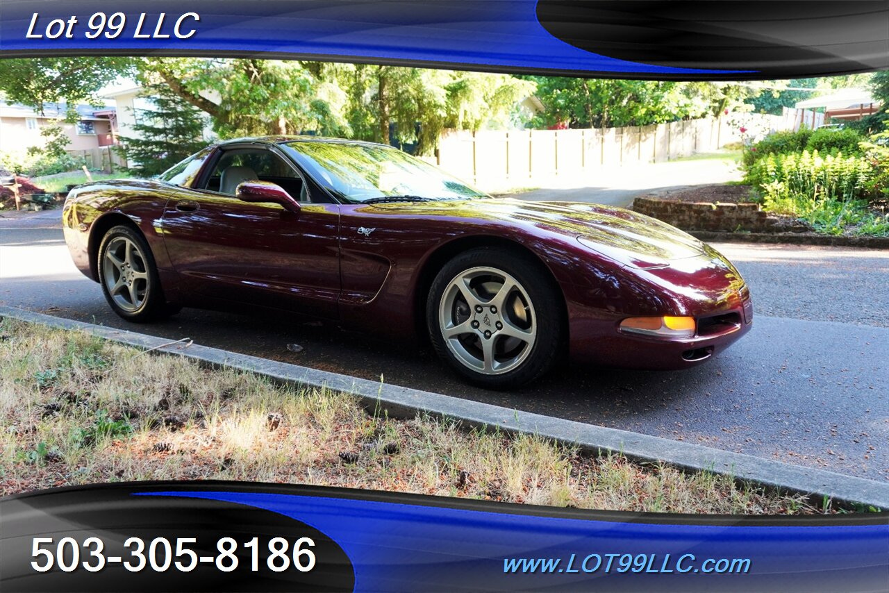 2003 Chevrolet Corvette Coupe 50TH ANIVERSERY Only 29K V8 LS1 Automatic Lether Seats Removable Targo TOP GOLD Wheels NEW TIRES - Photo 7 - Milwaukie, OR 97267