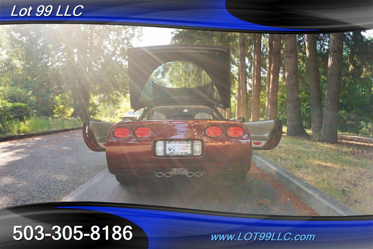 2003 Chevrolet Corvette Coupe 50TH ANIVERSERY Only 29K V8 LS1 Automatic Lether Seats Removable Targo TOP GOLD Wheels NEW TIRES - Photo 29 - Milwaukie, OR 97267
