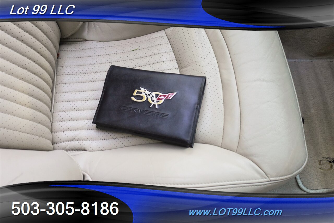 2003 Chevrolet Corvette Coupe 50TH ANIVERSERY Only 29K V8 LS1 Automatic Lether Seats Removable Targo TOP GOLD Wheels NEW TIRES - Photo 32 - Milwaukie, OR 97267