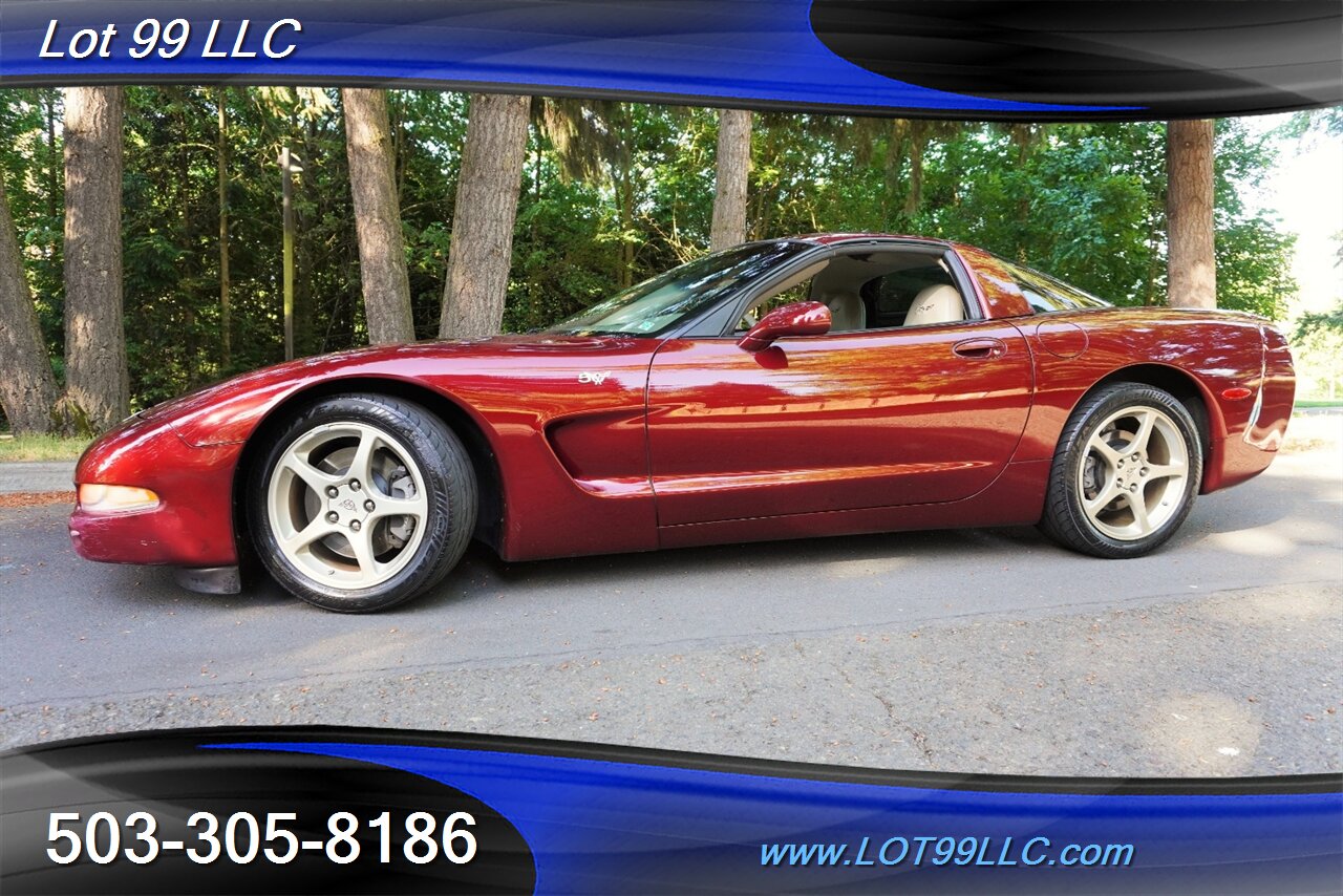 2003 Chevrolet Corvette Coupe 50TH ANIVERSERY Only 29K V8 LS1 Automatic Lether Seats Removable Targo TOP GOLD Wheels NEW TIRES - Photo 5 - Milwaukie, OR 97267