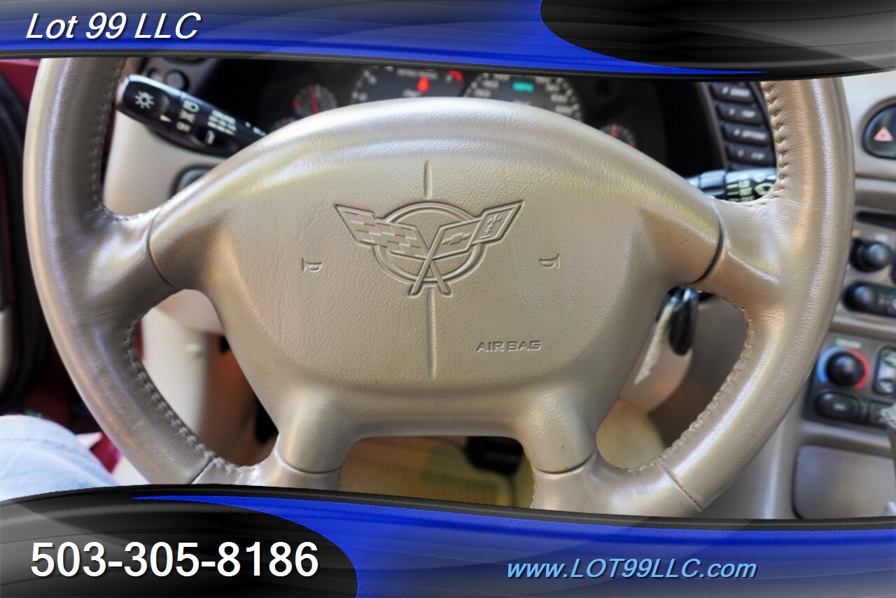 2003 Chevrolet Corvette Coupe 50TH ANIVERSERY Only 29K V8 LS1 Automatic Lether Seats Removable Targo TOP GOLD Wheels NEW TIRES - Photo 22 - Milwaukie, OR 97267