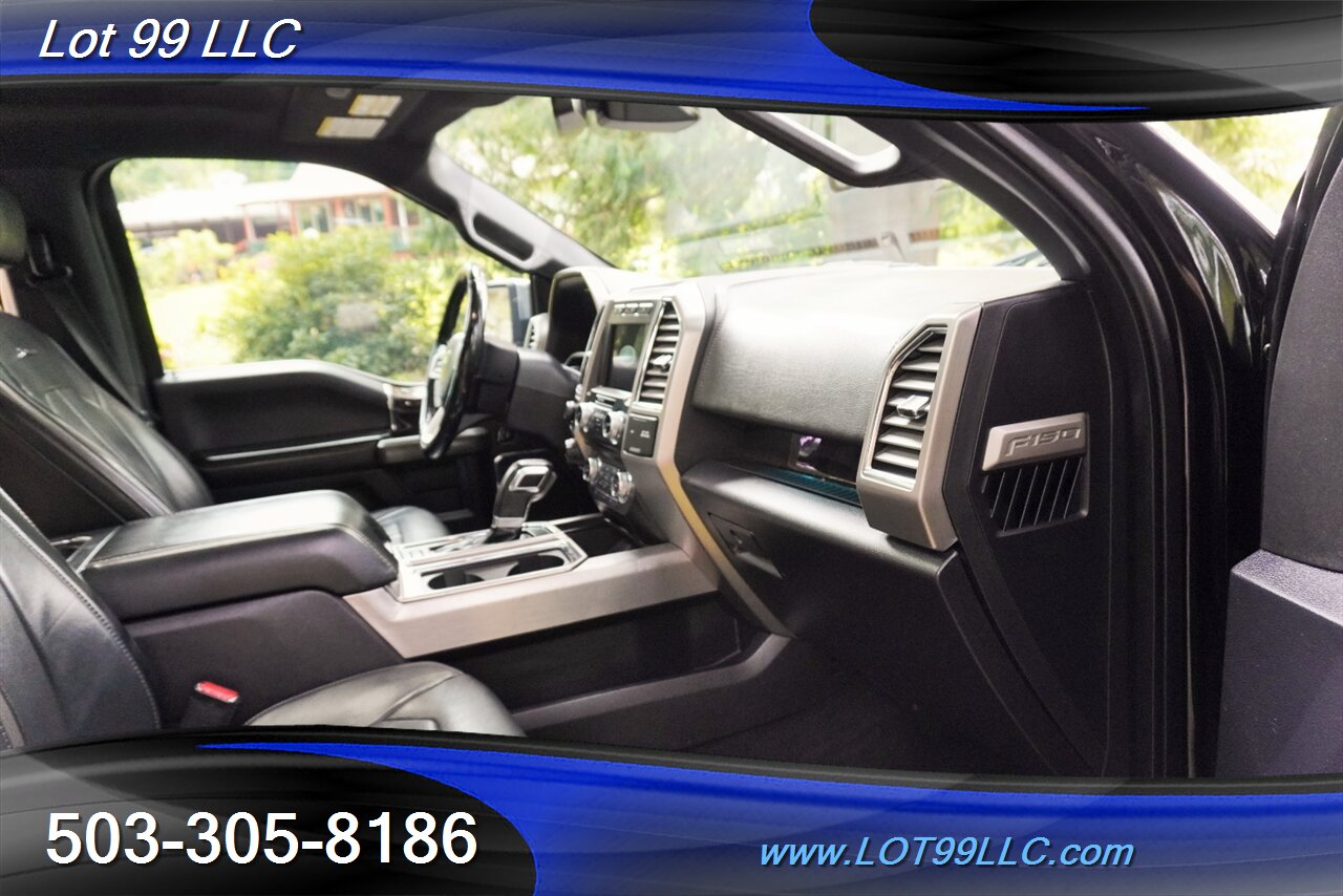 2017 Ford F-150 Platinum 4X4 V6 3.5L Heated AC Leather Seats Pano Roof GPS LIFTED CHROME FUEL Wheels Newer tires - Photo 19 - Milwaukie, OR 97267