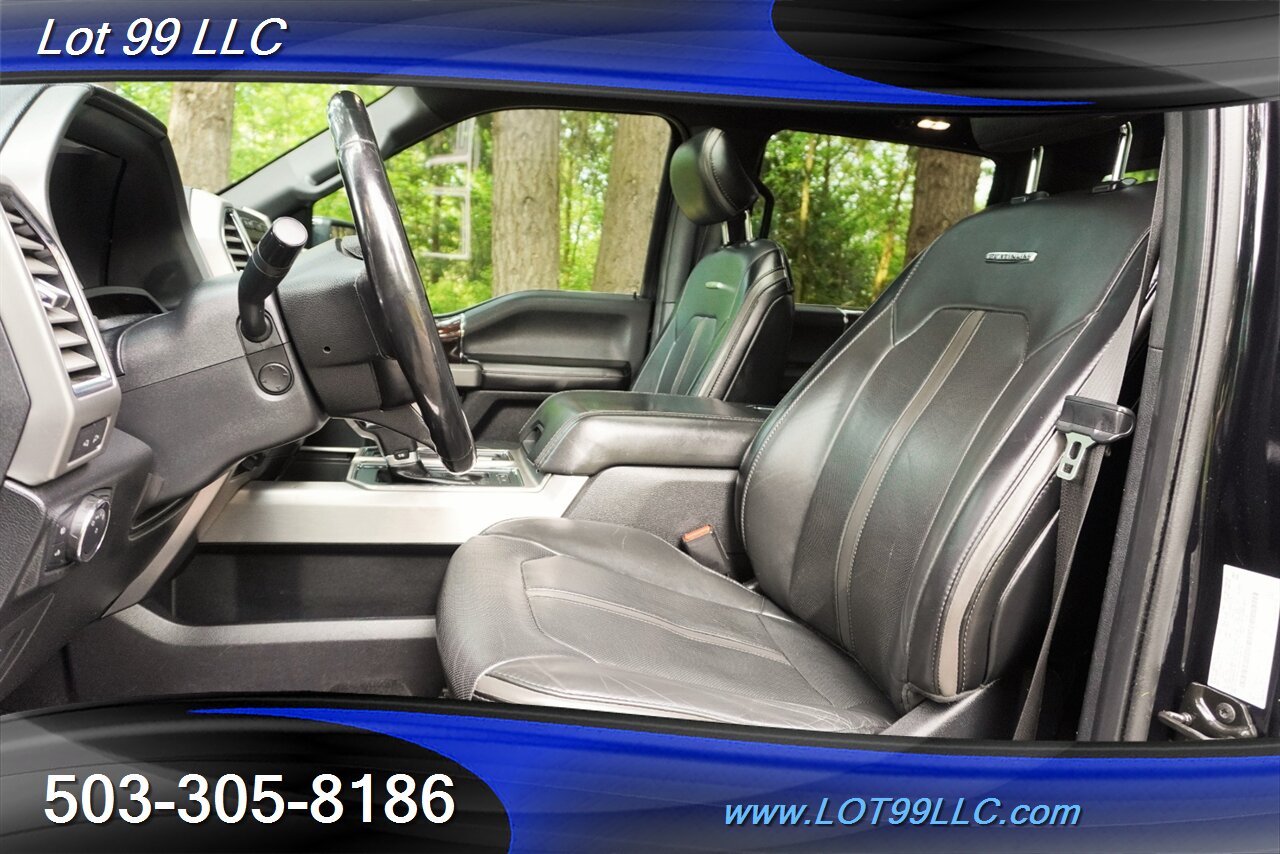 2017 Ford F-150 Platinum 4X4 V6 3.5L Heated AC Leather Seats Pano Roof GPS LIFTED CHROME FUEL Wheels Newer tires - Photo 14 - Milwaukie, OR 97267