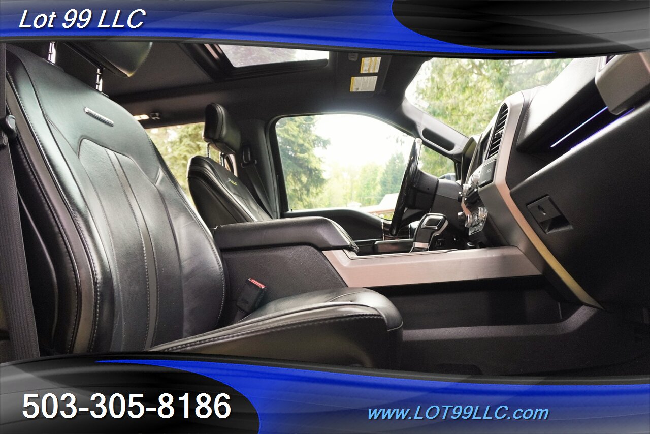 2017 Ford F-150 Platinum 4X4 V6 3.5L Heated AC Leather Seats Pano Roof GPS LIFTED CHROME FUEL Wheels Newer tires - Photo 20 - Milwaukie, OR 97267