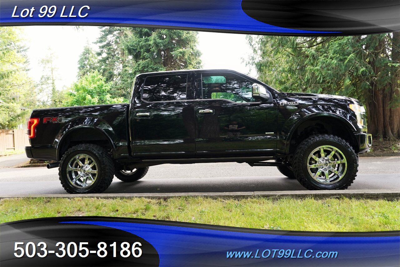 2017 Ford F-150 Platinum 4X4 V6 3.5L Heated AC Leather Seats Pano Roof GPS LIFTED CHROME FUEL Wheels Newer tires - Photo 9 - Milwaukie, OR 97267