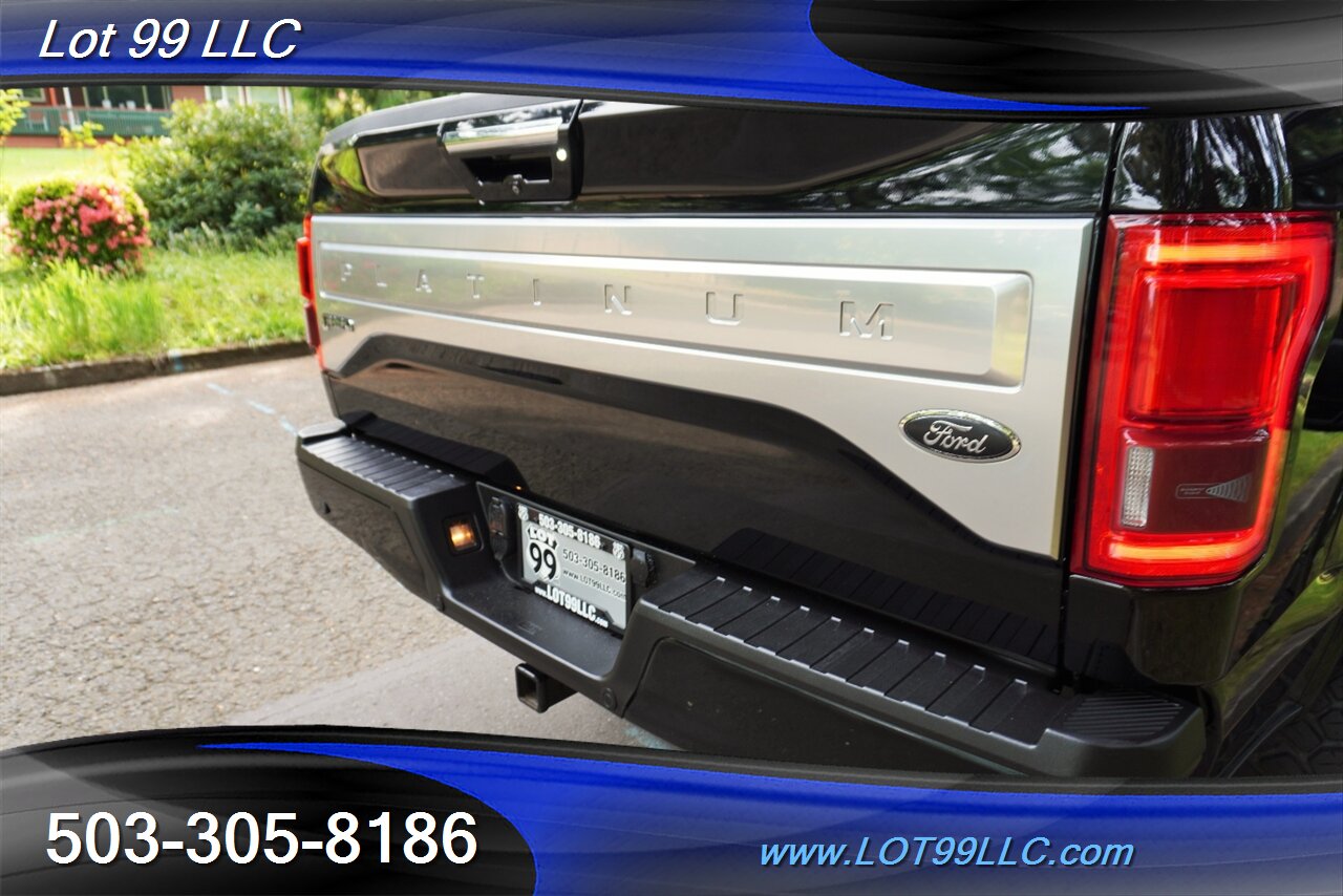2017 Ford F-150 Platinum 4X4 V6 3.5L Heated AC Leather Seats Pano Roof GPS LIFTED CHROME FUEL Wheels Newer tires - Photo 32 - Milwaukie, OR 97267