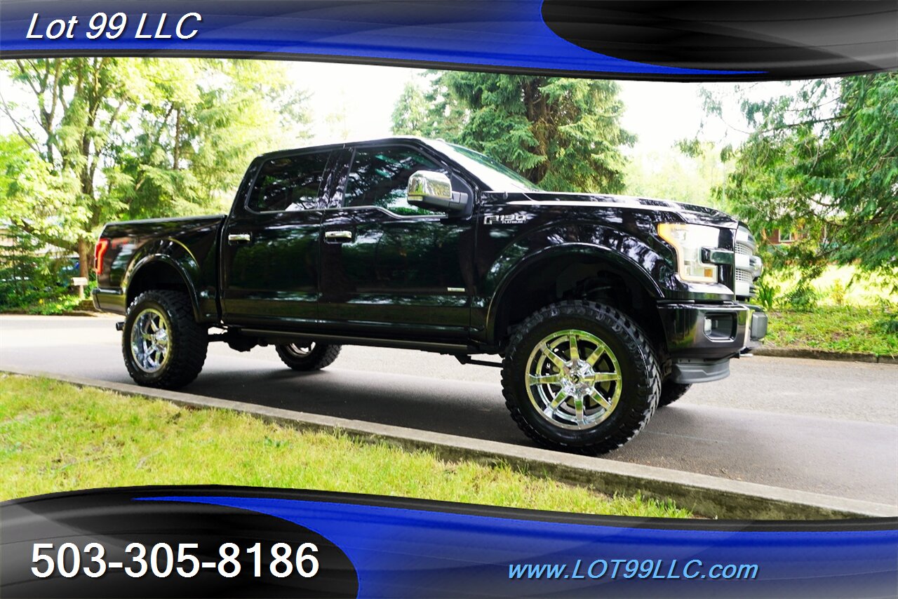 2017 Ford F-150 Platinum 4X4 V6 3.5L Heated AC Leather Seats Pano Roof GPS LIFTED CHROME FUEL Wheels Newer tires - Photo 8 - Milwaukie, OR 97267