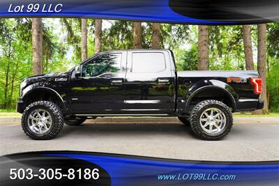 2017 Ford F-150 Platinum 4X4 V6 3.5L Heated AC Leather Seats Pano  Roof GPS LIFTED CHROME FUEL Wheels Newer tires Truck