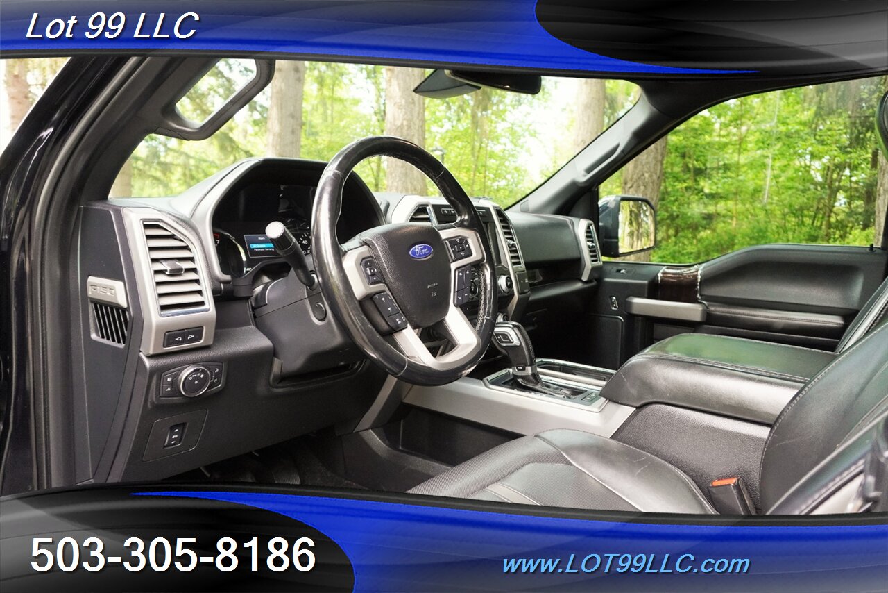 2017 Ford F-150 Platinum 4X4 V6 3.5L Heated AC Leather Seats Pano Roof GPS LIFTED CHROME FUEL Wheels Newer tires - Photo 13 - Milwaukie, OR 97267