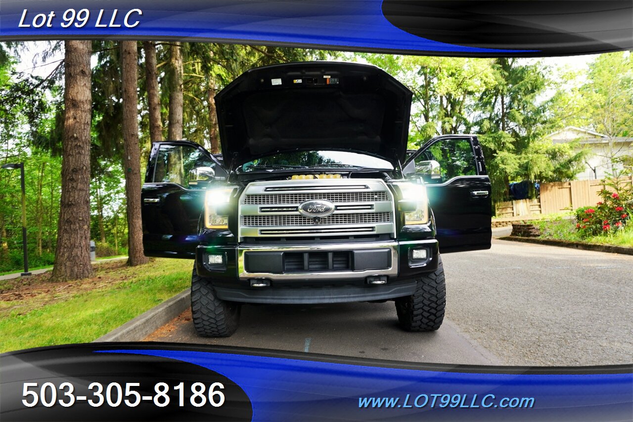 2017 Ford F-150 Platinum 4X4 V6 3.5L Heated AC Leather Seats Pano Roof GPS LIFTED CHROME FUEL Wheels Newer tires - Photo 28 - Milwaukie, OR 97267