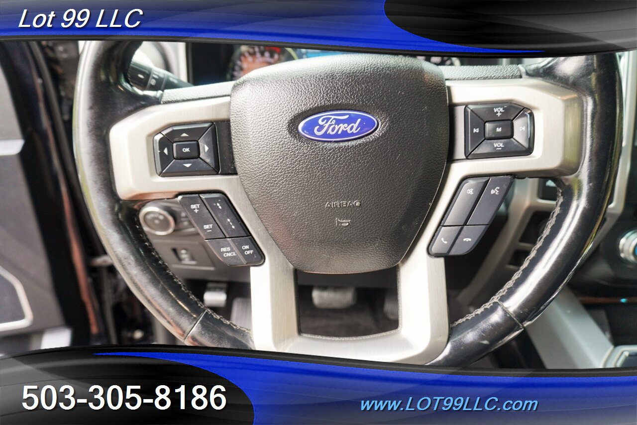 2017 Ford F-150 Platinum 4X4 V6 3.5L Heated AC Leather Seats Pano Roof GPS LIFTED CHROME FUEL Wheels Newer tires - Photo 25 - Milwaukie, OR 97267