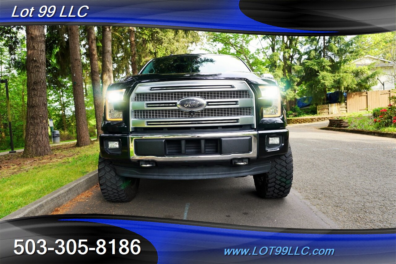 2017 Ford F-150 Platinum 4X4 V6 3.5L Heated AC Leather Seats Pano Roof GPS LIFTED CHROME FUEL Wheels Newer tires - Photo 7 - Milwaukie, OR 97267