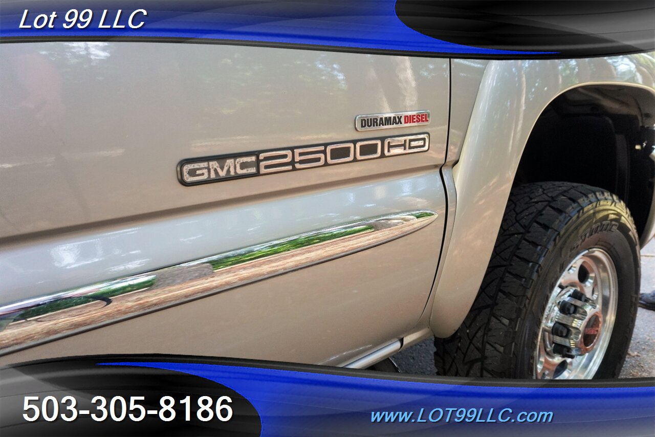 2004 GMC Sierra 2500 SLT 4dr Crew Cab 4X4 6.6L Duramax Diesel Heated Leather Seats Short Bed NO RUST - Photo 35 - Milwaukie, OR 97267