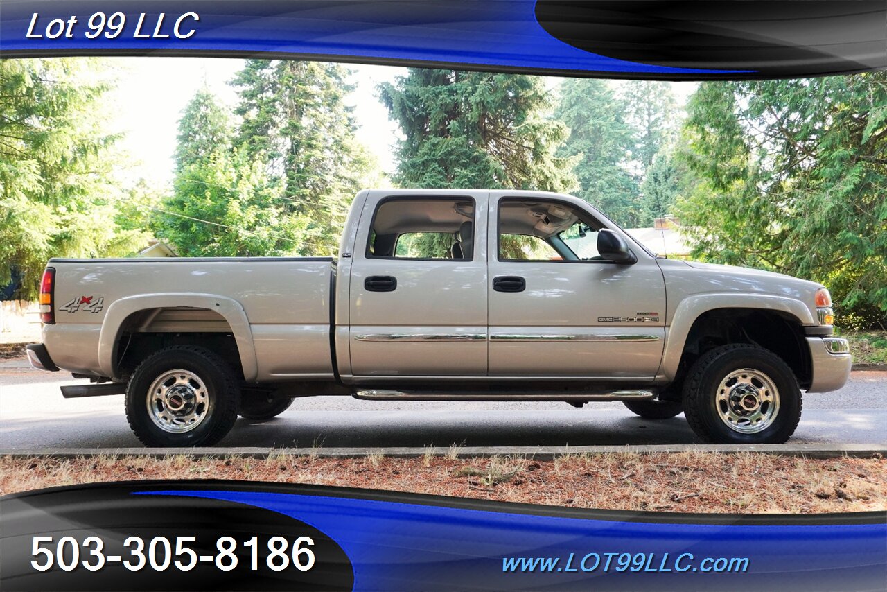 2004 GMC Sierra 2500 SLT 4dr Crew Cab 4X4 6.6L Duramax Diesel Heated Leather Seats Short Bed NO RUST - Photo 8 - Milwaukie, OR 97267