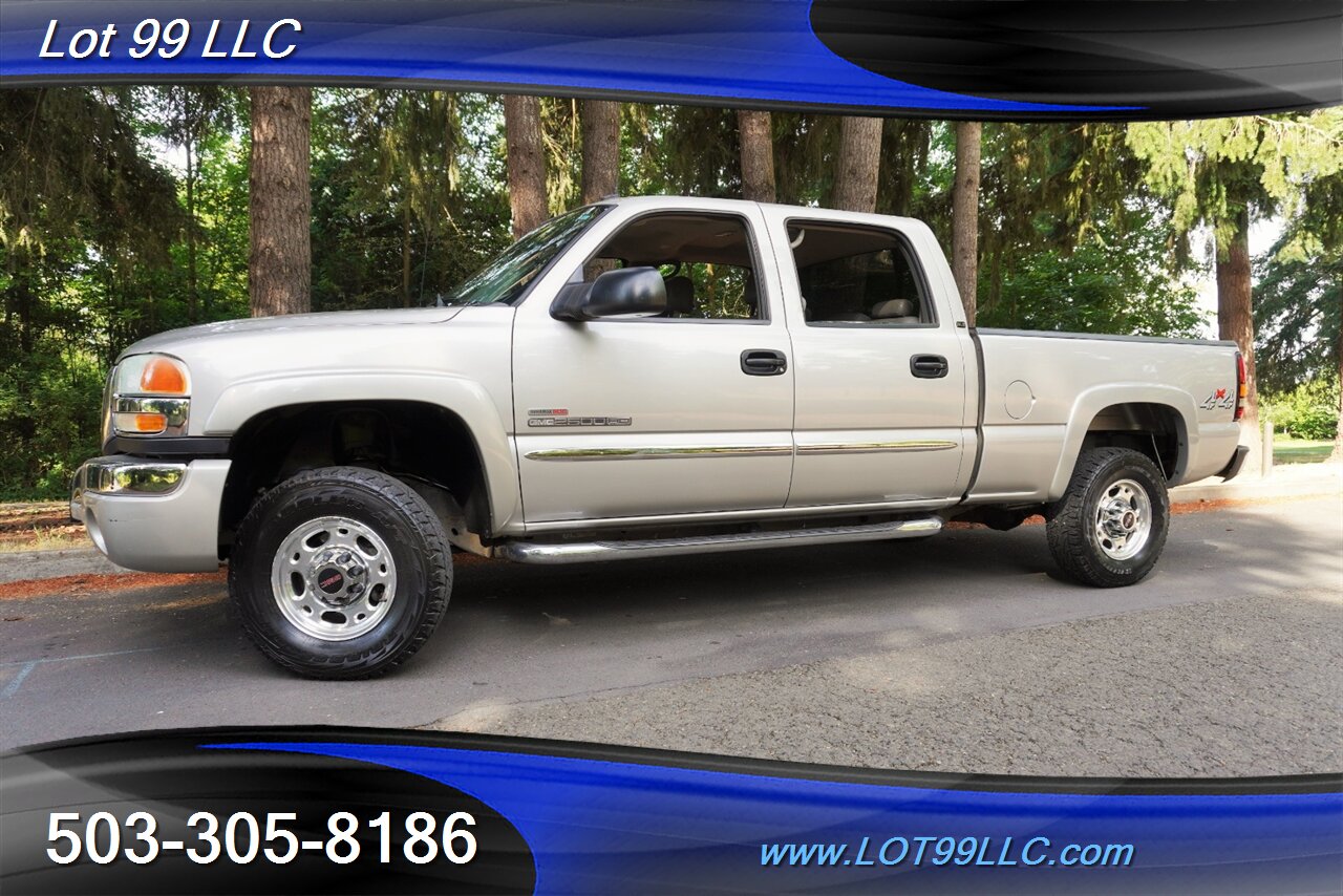 2004 GMC Sierra 2500 SLT 4dr Crew Cab 4X4 6.6L Duramax Diesel Heated Leather Seats Short Bed NO RUST - Photo 5 - Milwaukie, OR 97267