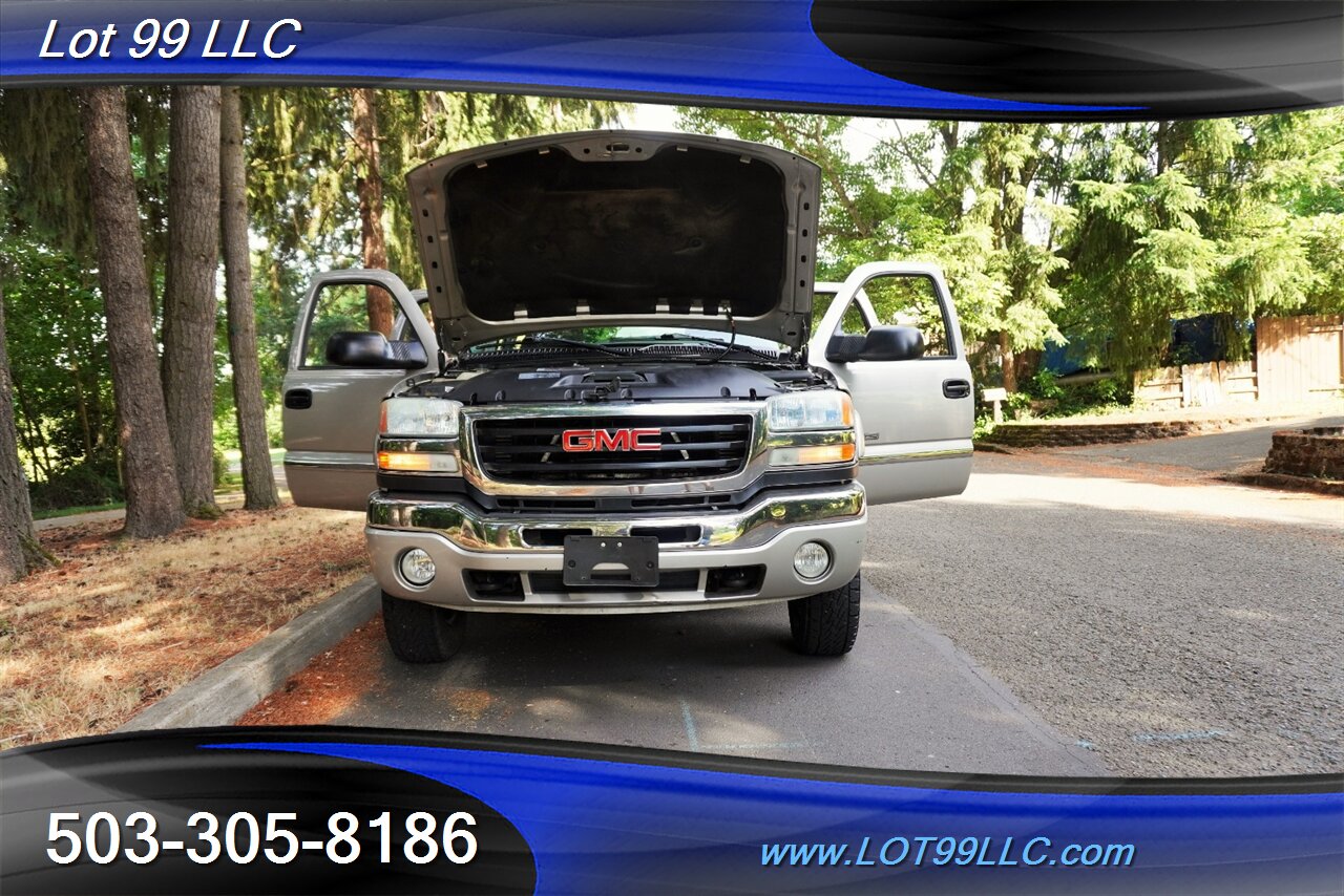 2004 GMC Sierra 2500 SLT 4dr Crew Cab 4X4 6.6L Duramax Diesel Heated Leather Seats Short Bed NO RUST - Photo 26 - Milwaukie, OR 97267