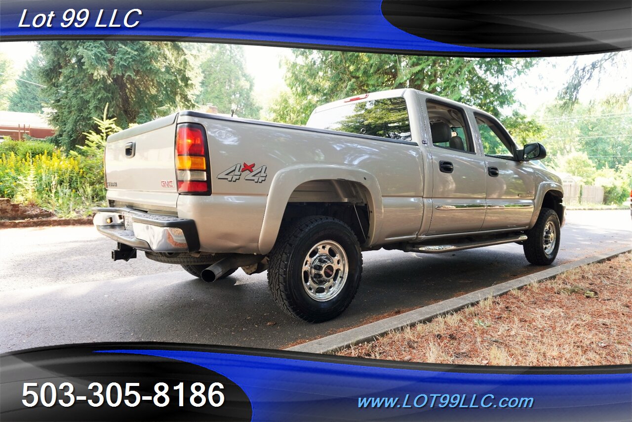 2004 GMC Sierra 2500 SLT 4dr Crew Cab 4X4 6.6L Duramax Diesel Heated Leather Seats Short Bed NO RUST - Photo 9 - Milwaukie, OR 97267