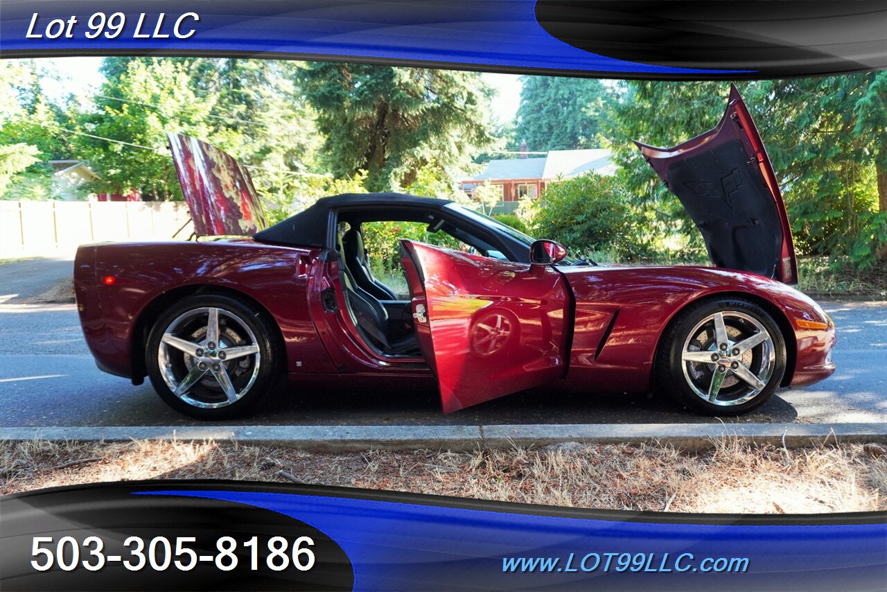 2007 Chevrolet Corvette Convertible ONLY 55K V8 LS2 6 Speed Leather Chrome  Wheels NEWER TIRES Power Convertible Top - Photo 31 - Milwaukie, OR 97267