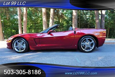2007 Chevrolet Corvette Convertible ONLY 55K V8 LS2 6 Speed Leather Chrome  Wheels NEWER TIRES Power Convertible Top Convertible