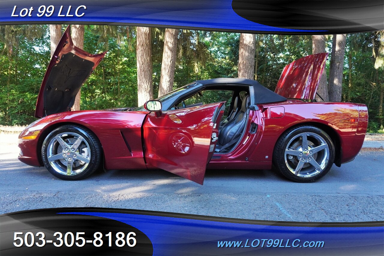 2007 Chevrolet Corvette Convertible ONLY 55K V8 LS2 6 Speed Leather Chrome  Wheels NEWER TIRES Power Convertible Top - Photo 29 - Milwaukie, OR 97267