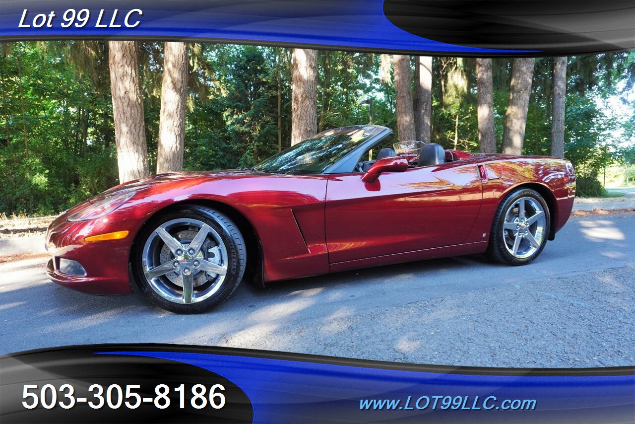 2007 Chevrolet Corvette Convertible ONLY 55K V8 LS2 6 Speed Leather Chrome  Wheels NEWER TIRES Power Convertible Top - Photo 5 - Milwaukie, OR 97267