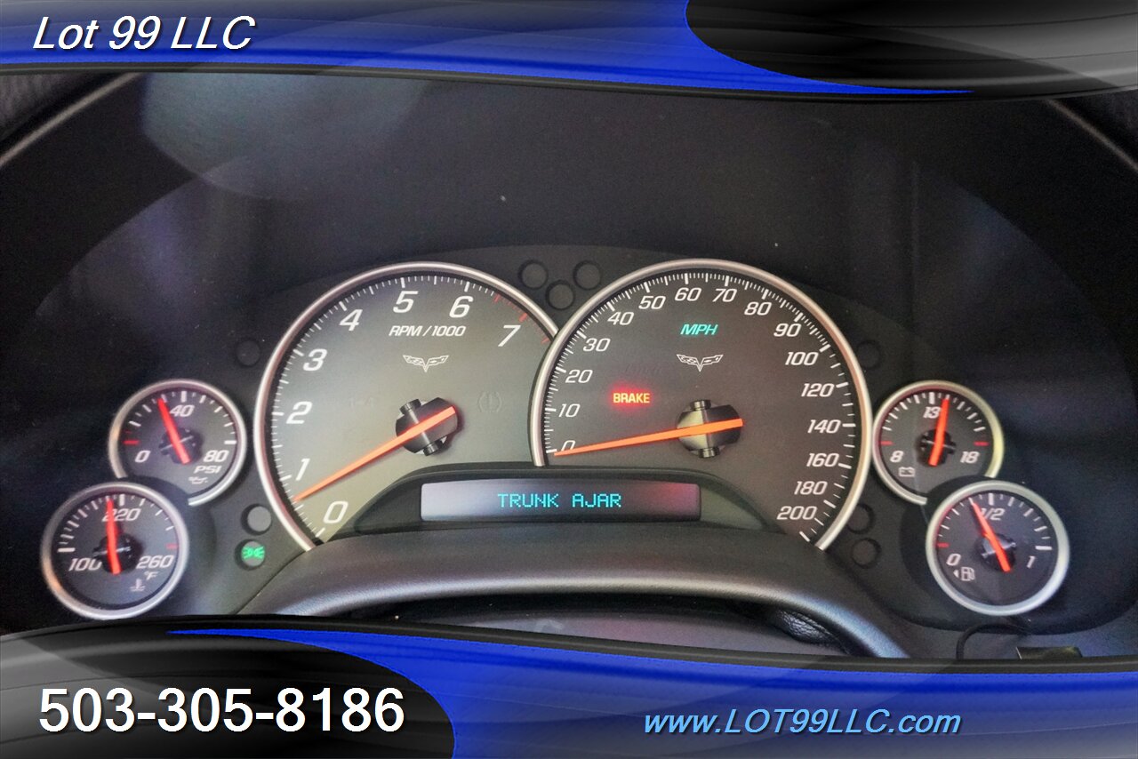 2007 Chevrolet Corvette Convertible ONLY 55K V8 LS2 6 Speed Leather Chrome  Wheels NEWER TIRES Power Convertible Top - Photo 18 - Milwaukie, OR 97267