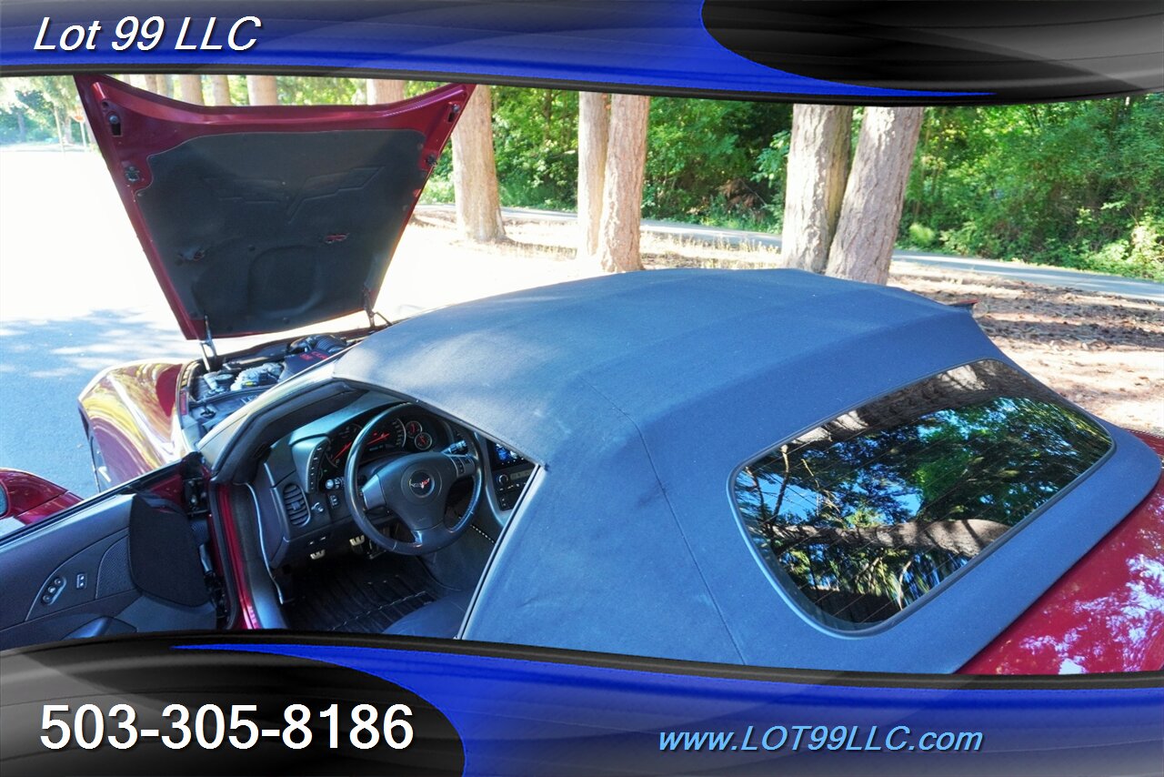 2007 Chevrolet Corvette Convertible ONLY 55K V8 LS2 6 Speed Leather Chrome  Wheels NEWER TIRES Power Convertible Top - Photo 33 - Milwaukie, OR 97267